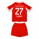 Maillot de foot Bayern Munich Konrad Laimer #27 Domicile vêtements enfant 2025-26 Manches Courtes (+ pantalon court)